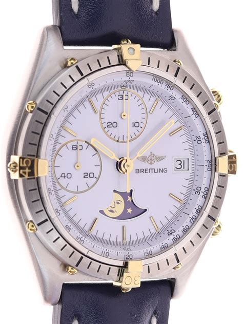 breitling moonphase white gold|breitling moonphase watch.